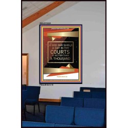 A DAY IN THY COURTS    Bible Scriptures on Forgiveness Frame   (GWJOY5251)   "37x49"