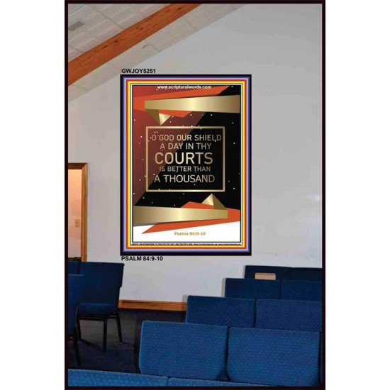 A DAY IN THY COURTS    Bible Scriptures on Forgiveness Frame   (GWJOY5251)   