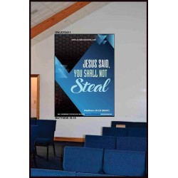 YOU SHALL NOT STEAL   Bible Verses Framed for Home Online   (GWJOY5411)   "37x49"