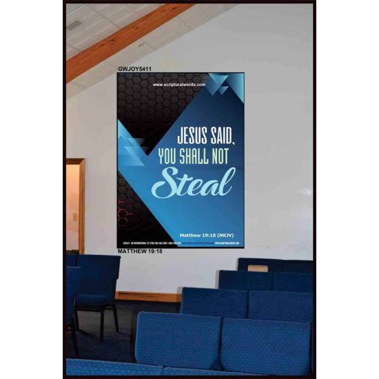 YOU SHALL NOT STEAL   Bible Verses Framed for Home Online   (GWJOY5411)   