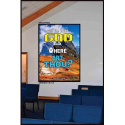 WHERE ARE THOU   Custom Framed Bible Verses   (GWJOY6402)   "37x49"