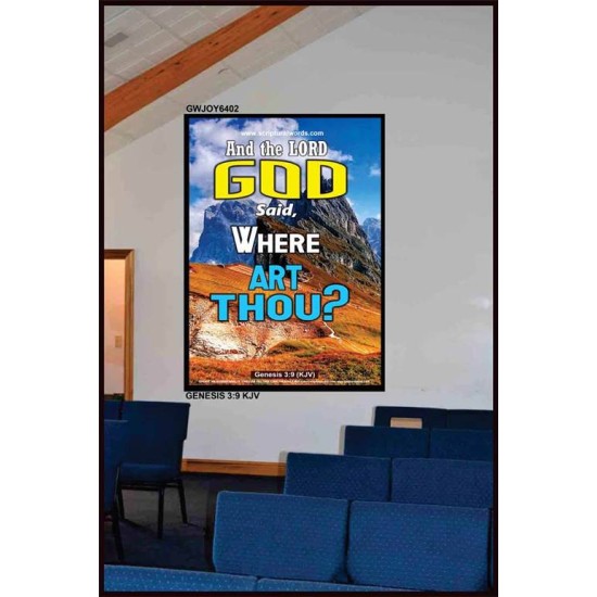 WHERE ARE THOU   Custom Framed Bible Verses   (GWJOY6402)   