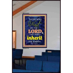 WAIT ON THE LORD   contemporary Christian Art Frame   (GWJOY6519)   "37x49"