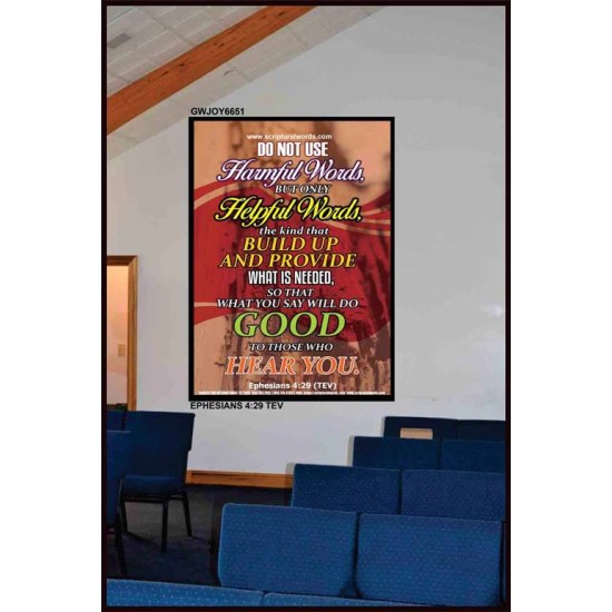 WATCH YOUR WORDS   Bible Scriptures on Love Acrylic Glass Frame   (GWJOY6651)   