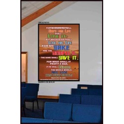 WHAT SHALL IT PROFIT A MAN   Frame Scriptures Dcor   (GWJOY6741)   "37x49"