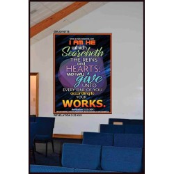ACCORDING TO YOUR WORKS   Frame Bible Verse   (GWJOY6778)   "37x49"