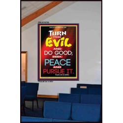 TURN FROM EVIL   Scripture Art   (GWJOY6785)   "37x49"