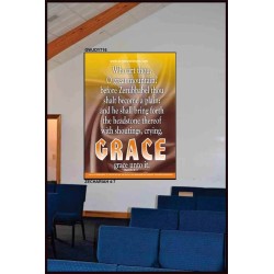 WHO ART THOU O GREAT MOUNTAIN   Bible Verse Frame Online   (GWJOY716)   "37x49"