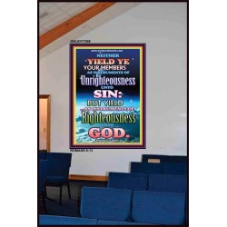 UNRIGHTEOUSNESS   Contemporary Christian Paintings Acrylic Glass frame   (GWJOY7369)   "37x49"