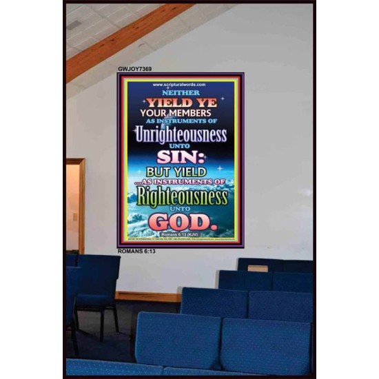 UNRIGHTEOUSNESS   Contemporary Christian Paintings Acrylic Glass frame   (GWJOY7369)   