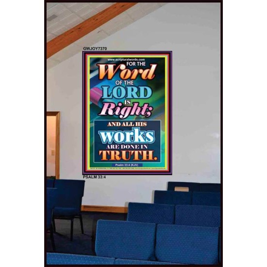 WORD OF THE LORD   Contemporary Christian poster   (GWJOY7370)   