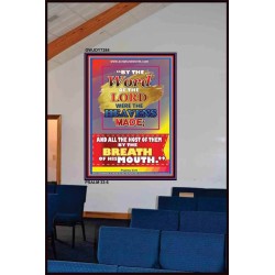 WORD OF THE LORD   Framed Hallway Wall Decoration   (GWJOY7384)   "37x49"