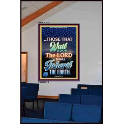 WAIT UPON THE LORD   Bible Verses Frame for Home   (GWJOY7425)   "37x49"