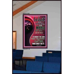 WAIT ON THE LORD   Framed Bible Verse Online   (GWJOY7436)   "37x49"