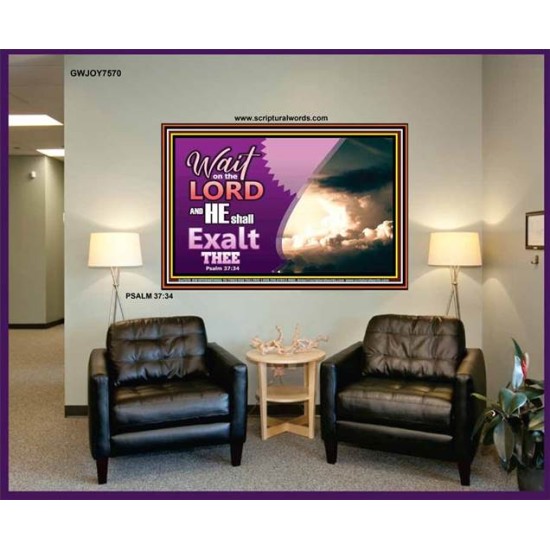 WAIT ON THE LORD   Framed Bible Verses   (GWJOY7570)   