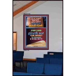 WORDS OF GOD   Bible Verse Picture Frame Gift   (GWJOY7724)   "37x49"