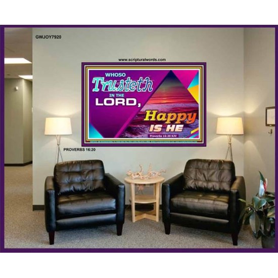 TRUST IN THE LORD   Framed Bedroom Wall Decoration   (GWJOY7920)   