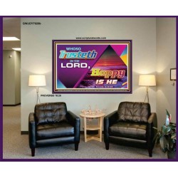 TRUST IN THE LORD   Framed Children Room Wall Decoration   (GWJOY7920b)   "49x37"