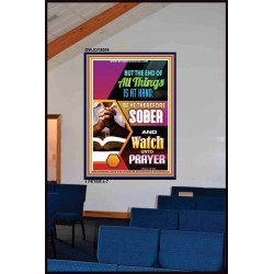 WATCH UNTO PRAYER   Biblical Paintings Acrylic Glass Frame   (GWJOY8009)   "37x49"