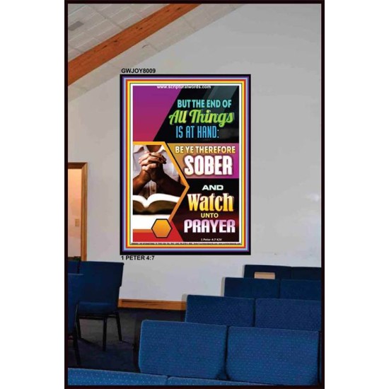 WATCH UNTO PRAYER   Biblical Paintings Acrylic Glass Frame   (GWJOY8009)   