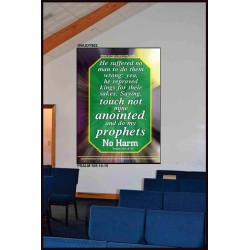 TOUCH NOT MINE ANOINTED   Bible Verse Wall Art Frame   (GWJOY802)   "37x49"