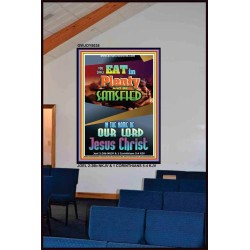 YOU SHALL EAT IN PLENTY   Bible Verses Frame for Home   (GWJOY8038)   "37x49"