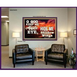 UNDER THE SHADOW OF THY WINGS   Frame Scriptural Wall Art   (GWJOY8275)   "49x37"