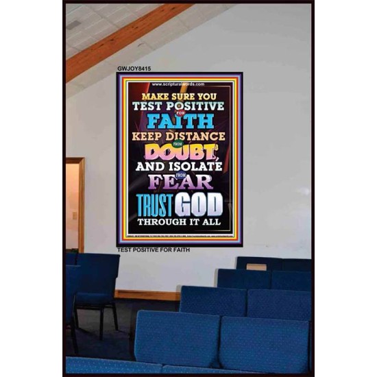 TRUST GOD AT ALL TIMES   Biblical Paintings Acrylic Glass Frame   (GWJOY8415)   