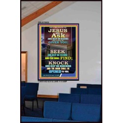 ASK SEEK AND KNOCK   Christian Artwork Acrylic Glass Frame   (GWJOY8630)   