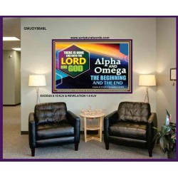ALPHA AND OMEGA   Christian Quotes Framed   (GWJOY8649L)   