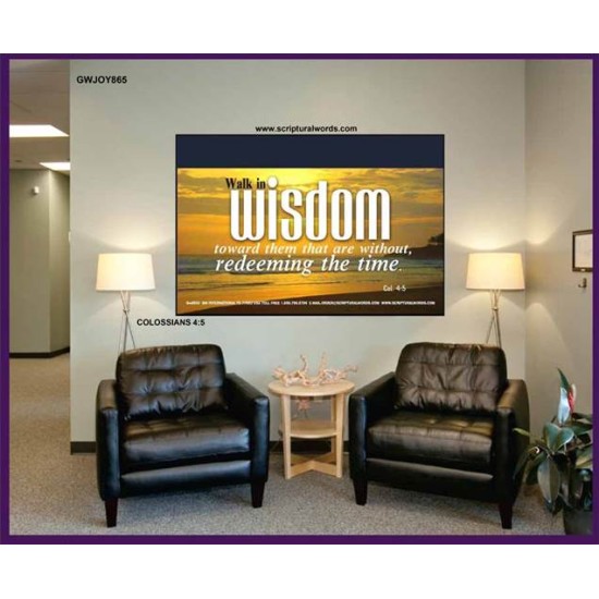 WALK IN WISDOM   Bible Verse Wall Art   (GWJOY865)   