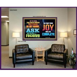 ASK AND YOU WILL RECEIVE   Scripture Art Frame   (GWJOY8878)   