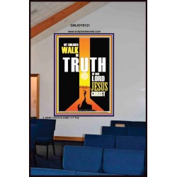 WALK IN THE TRUTH   Large Framed Scripture Wall Art   (GWJOY9121)   "37x49"