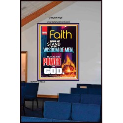 YOUR FAITH   Frame Bible Verse Online   (GWJOY9126)   "37x49"