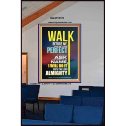 WALK BEFORE ME   Bible Verse Frames online   (GWJOY9129)   "37x49"