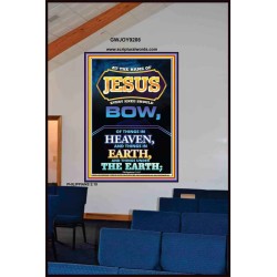 AT THE NAME OF JESUS   Acrylic Glass Framed Bible Verse   (GWJOY9208)   