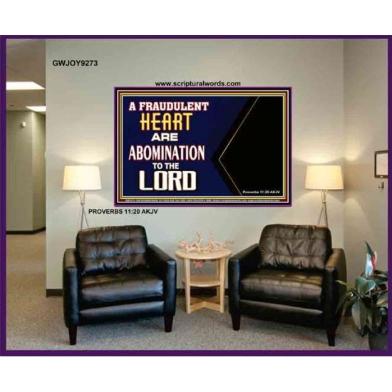 WHAT ARE ABOMINATION TO THE LORD   Large Framed Scriptural Wall Art   (GWJOY9273)   