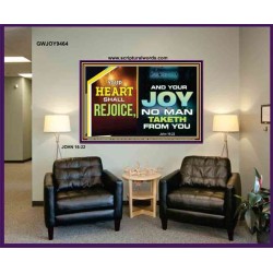 YOUR HEART SHALL REJOICE   Christian Wall Art Poster   (GWJOY9464)   
