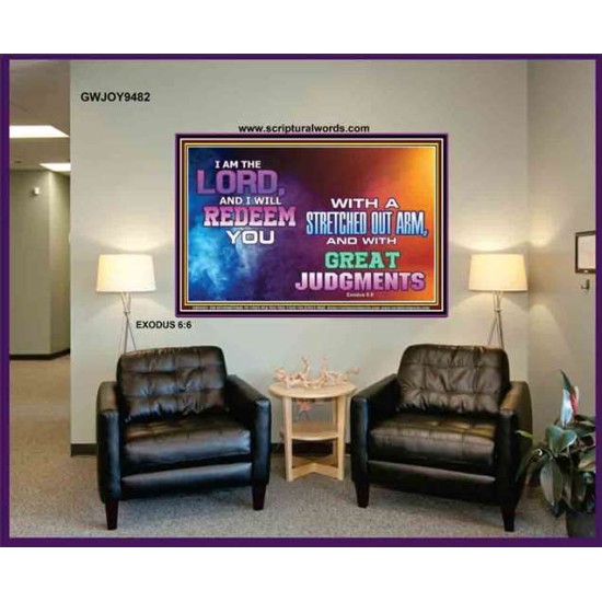 A STRETCHED OUT ARM   Bible Verse Acrylic Glass Frame   (GWJOY9482)   