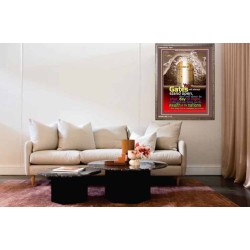 YOUR GATES WILL ALWAYS STAND OPEN   Large Frame Scripture Wall Art   (GWMARVEL1684)   "36x31"