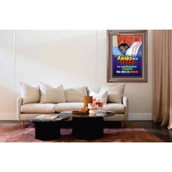 AWAKE OUT OF SLEEP   Framed Picture   (GWMARVEL3639)   