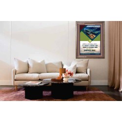 THERE IS A SPIRITUAL BODY   Inspirational Wall Art Wooden Frame   (GWMARVEL4943)   