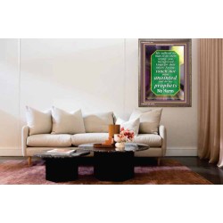 TOUCH NOT MINE ANOINTED   Bible Verse Wall Art Frame   (GWMARVEL802)   "36x31"