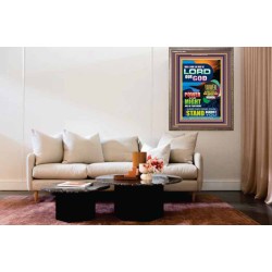 YAHWEH THE LORD OUR GOD   Framed Business Entrance Lobby Wall Decoration    (GWMARVEL8657)   