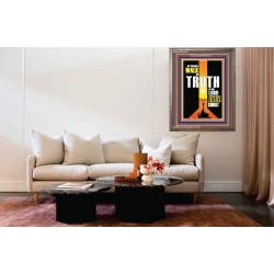 WALK IN THE TRUTH   Large Framed Scripture Wall Art   (GWMARVEL9121)   "36x31"