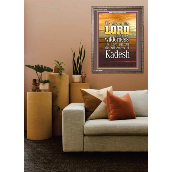 VOICE OF THE LORD IS POWERFUL   Scripture Wall Art   (GWMARVEL1241)   