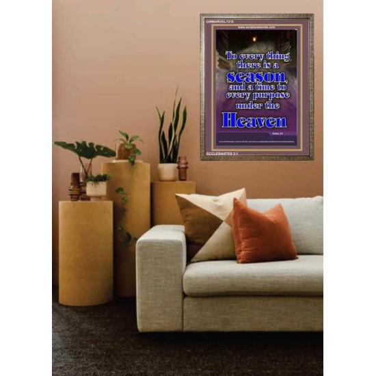 A TIME TO EVERY PURPOSE   Bible Verses Poster   (GWMARVEL1315)   