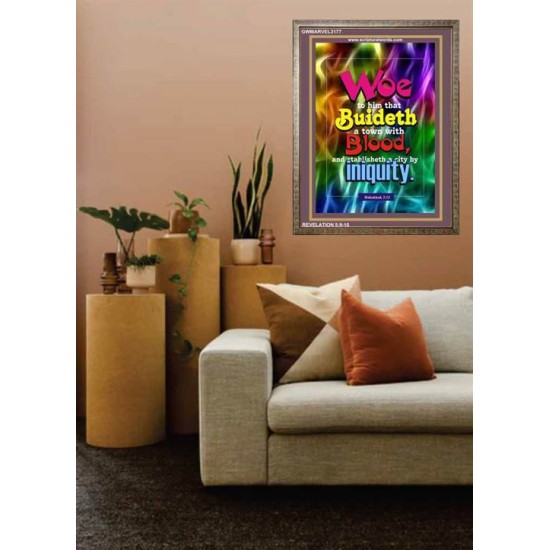 WOE    Bible Verses  Picture Frame Gift   (GWMARVEL3177)   