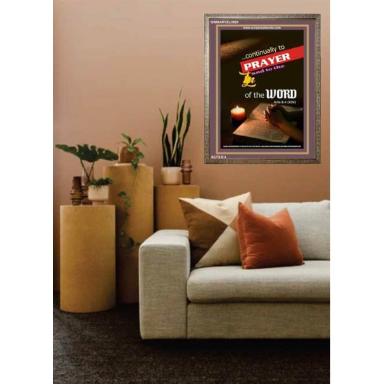THE WORD   Contemporary Christian Wall Art Frame   (GWMARVEL3989)   