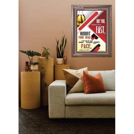 WHEN YOU FAST   Printable Bible Verses to Frame   (GWMARVEL5389)   